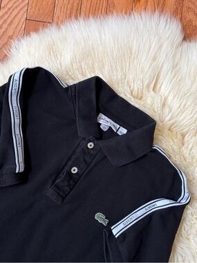 Lacoste Black Polo Short Sleeve Top